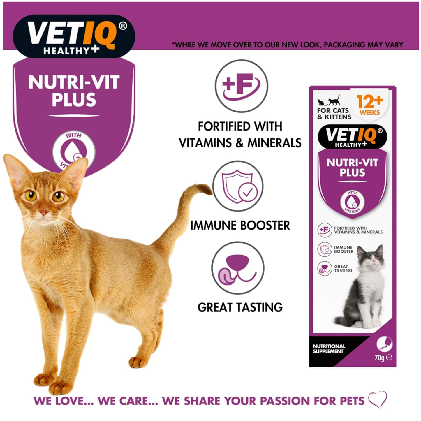 Vetiq Nutri-Vit Plus For Cats & Kittens 70g