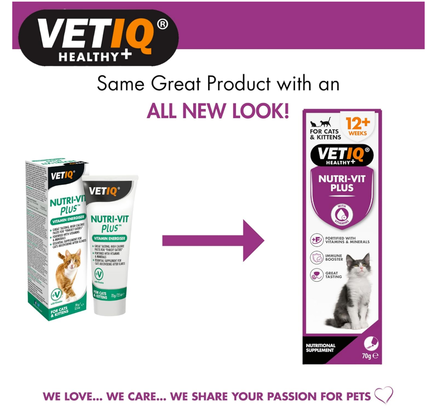 Vetiq Nutri-Vit Plus For Cats & Kittens 70g
