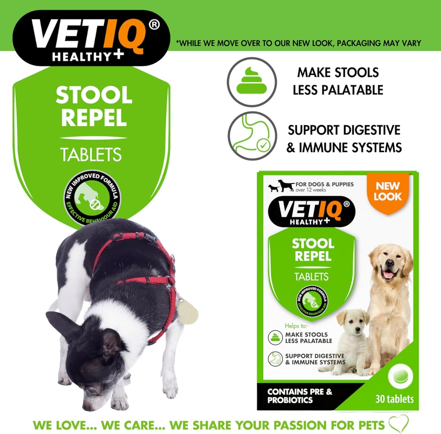 VetIQ Stool Repel 30 Tablets