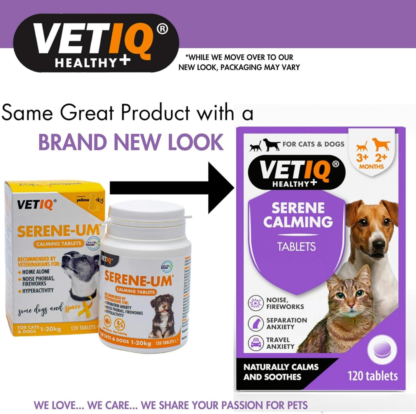 VetIQ Serene-um Calming Tablets 120 Tablets 1-20kg