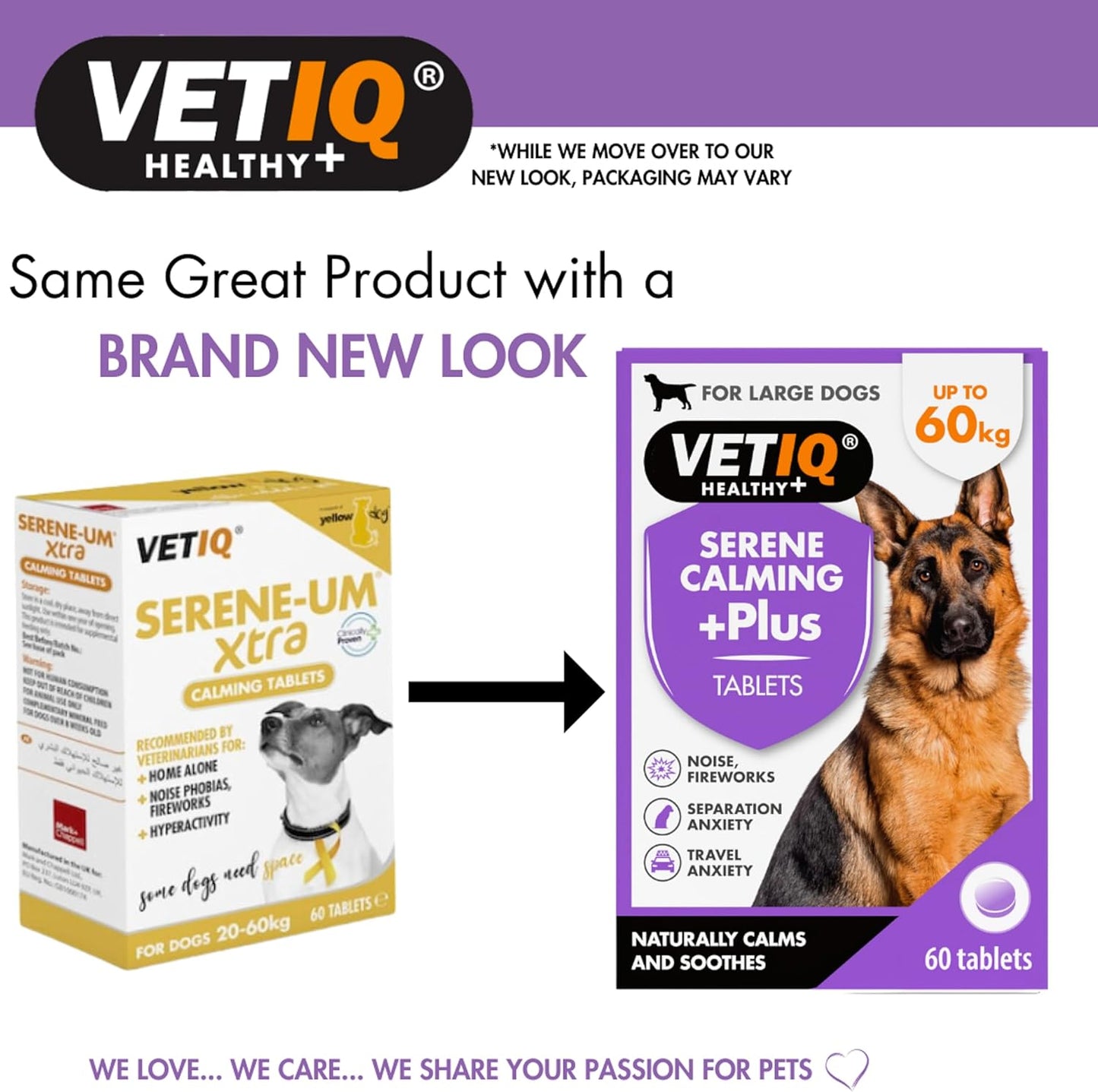 VetIQ Serene-Um Xtra Calming Tablets 60 Tablets 20-60kg