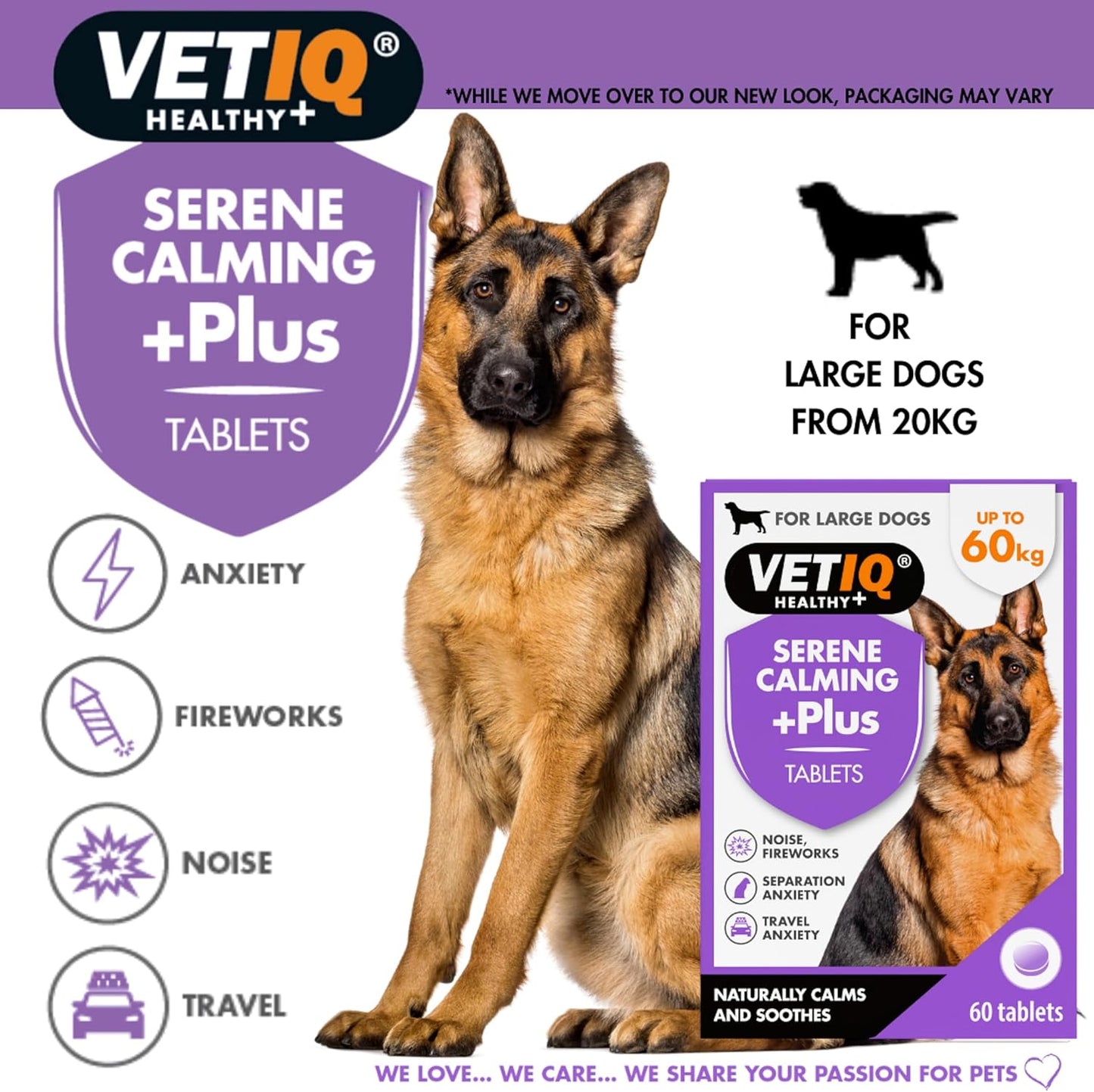 VetIQ Serene-Um Xtra Calming Tablets 60 Tablets 20-60kg