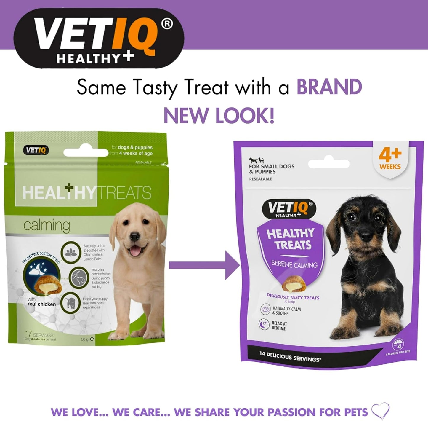 VetIQ Healthy Calming Treats For Dogs & Puppies 50g