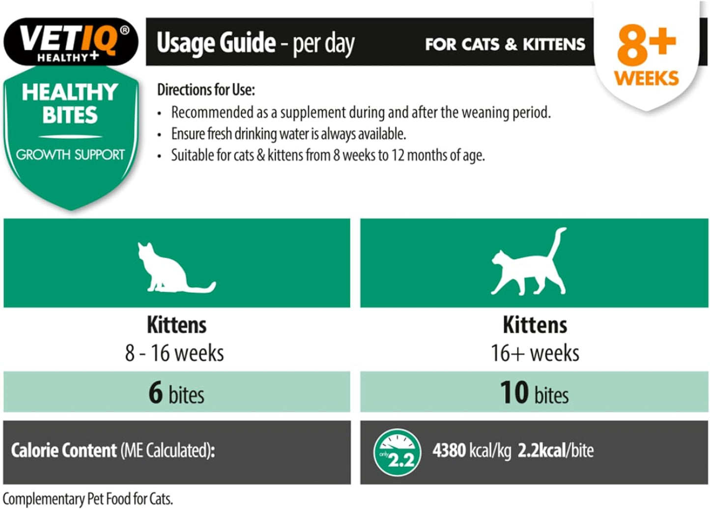 VetIQ Healthy Bites Growth Support Kitten Treats 65g