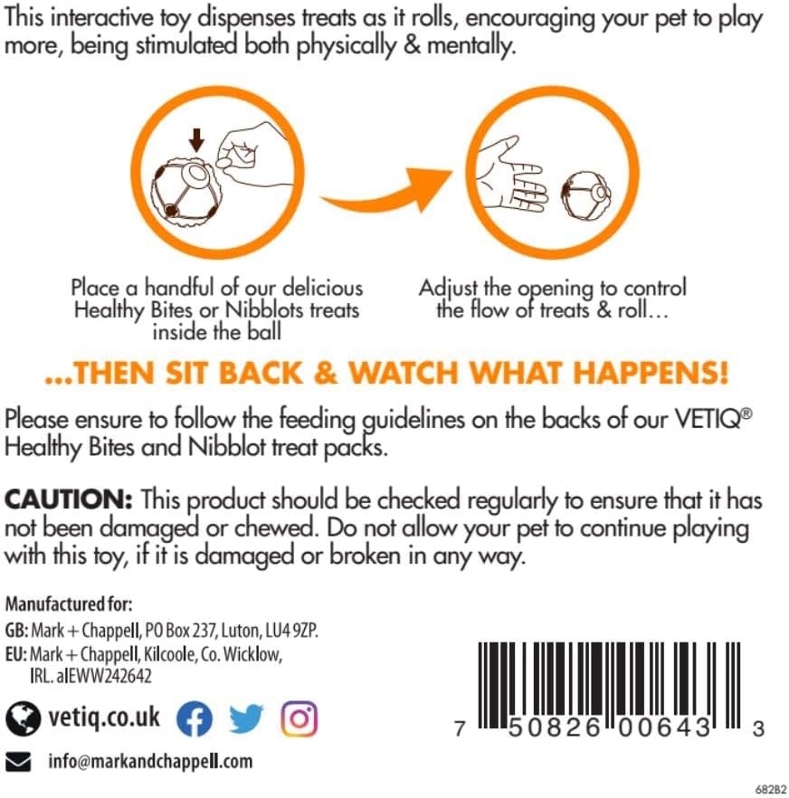 VetIQ Healthy Bites Activity Ball For Small Animals