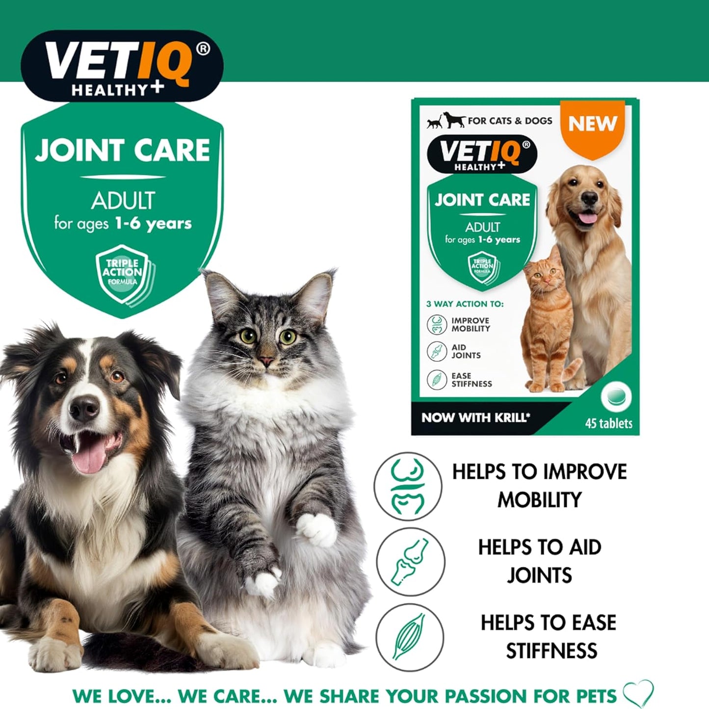 VetIQ Joint Care Adult 45 Tablets