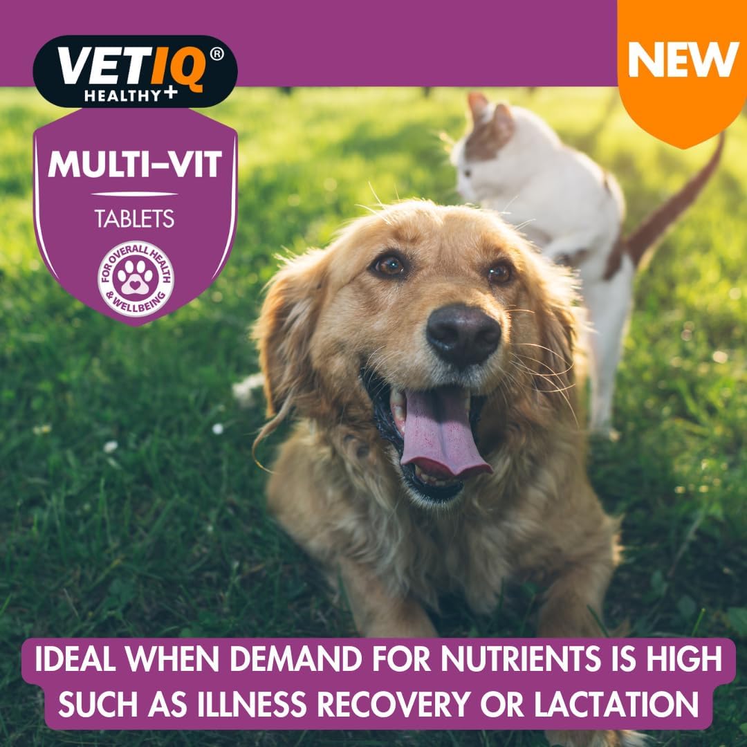 Vetiq Multi-Vit Tablets For Cats & Dogs 45 Tablets