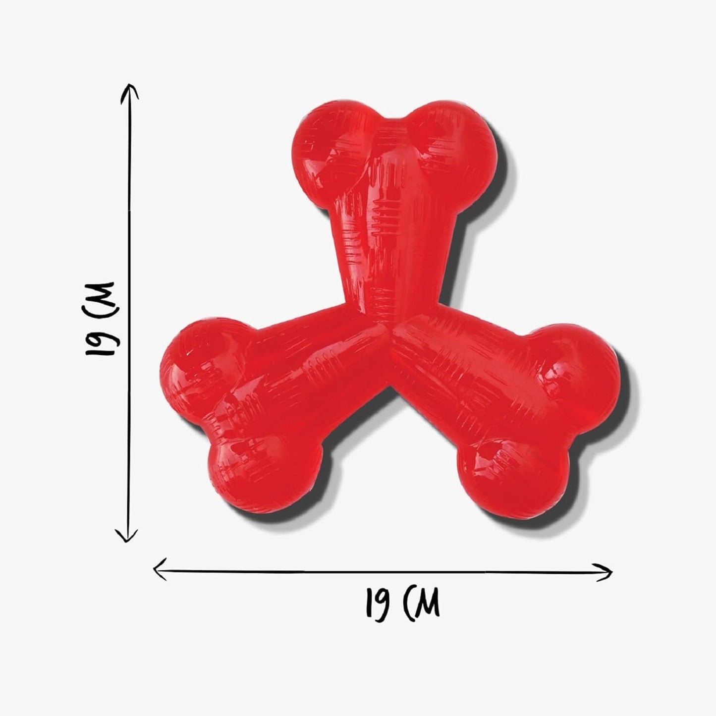 Pet Love Mighty Mutts Rubber Tri Bone