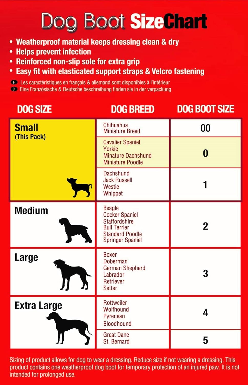 Mikki Dog Boot Size 0