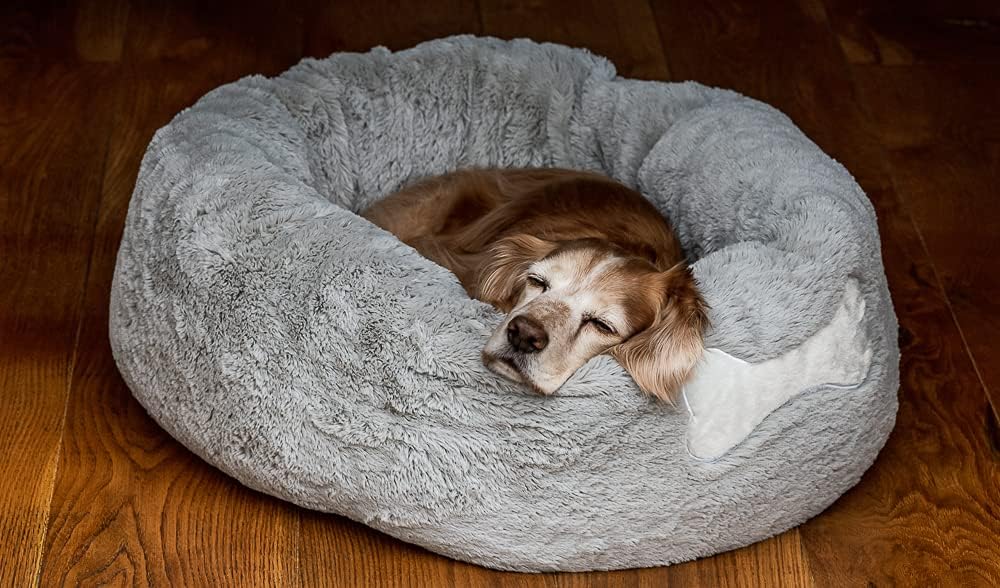 Mikki Calming Donut Bed Grey Large