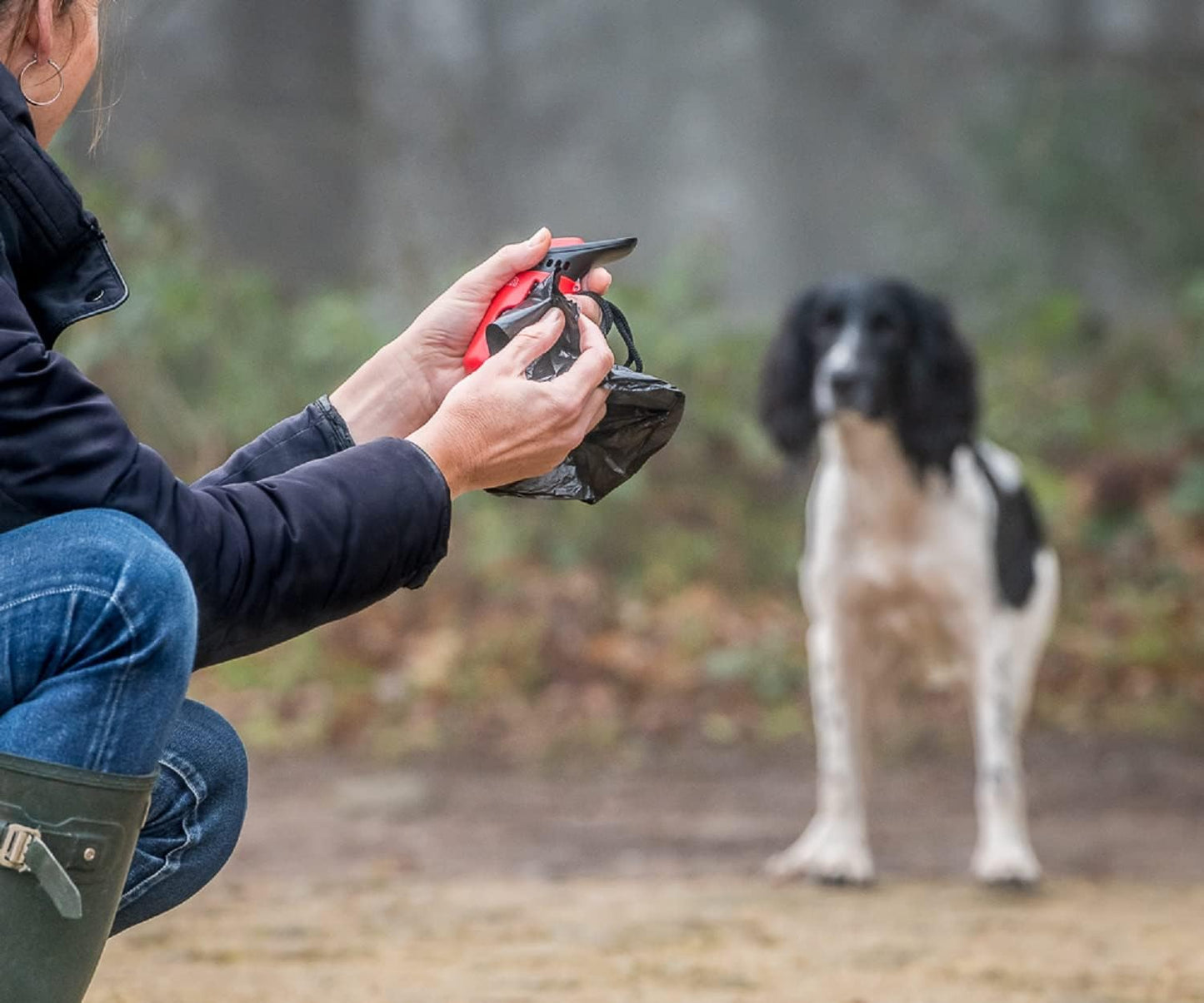 Mikki 3 In 1 Whistle Clicker & Poo Bag Dispenser