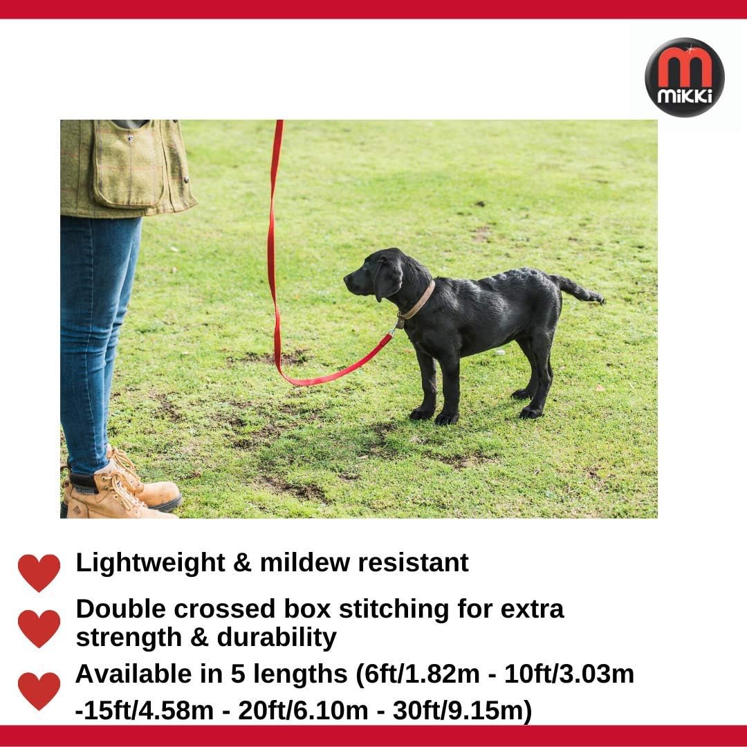 Mikki Recall Training Lead 20ft(6.10m) Black Or Red