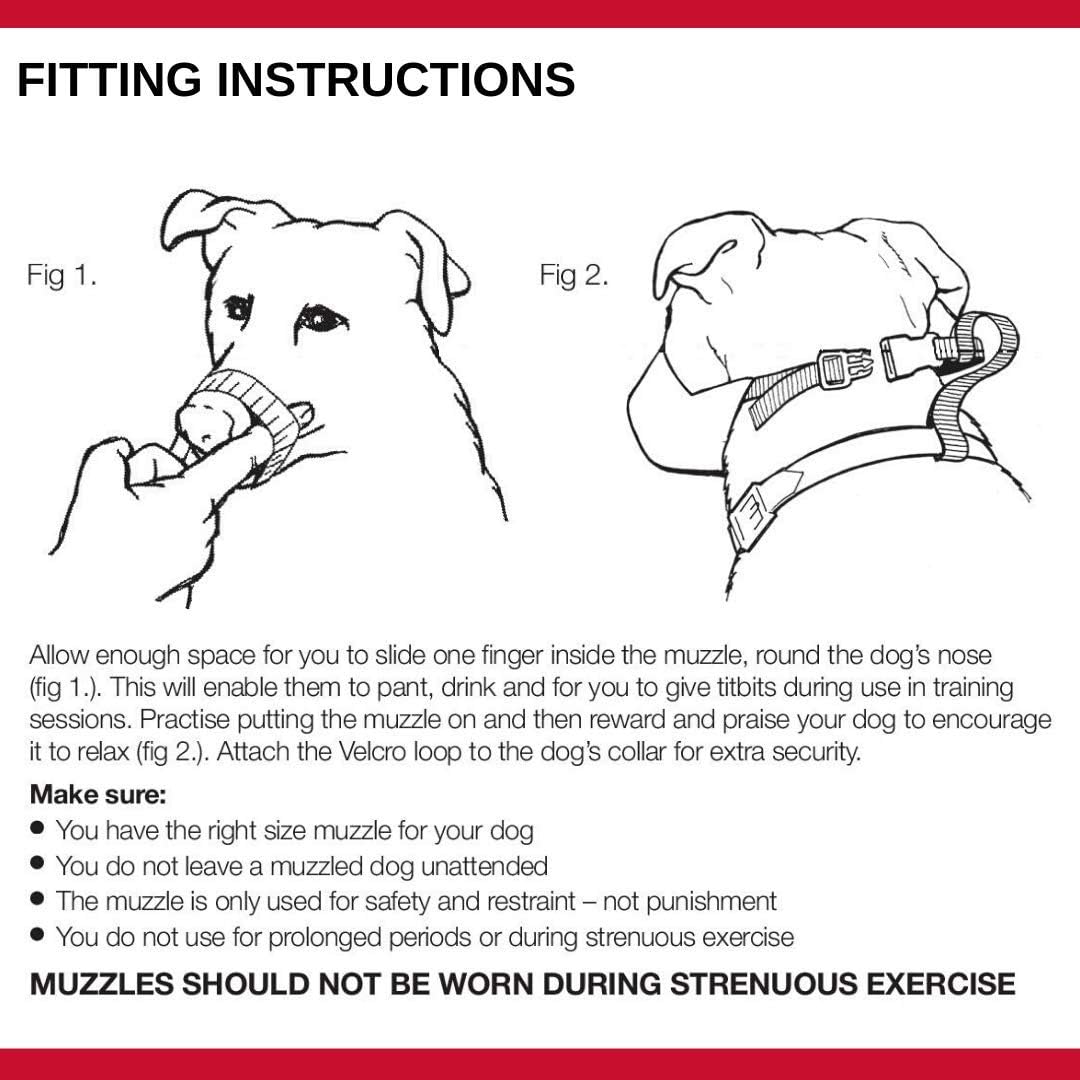 Mikki Nylon Muzzle Size 4XL