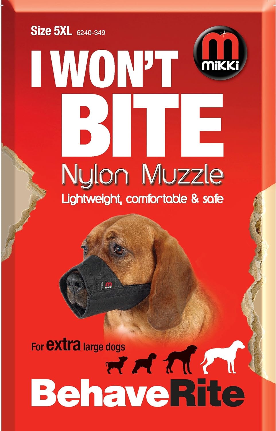 Mikki Nylon Muzzle Size 5XL