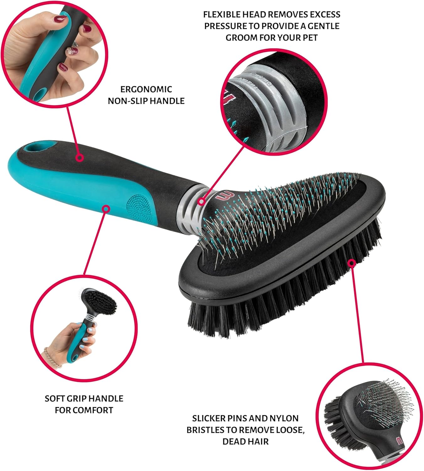 Mikki Dual Brush Slicker Large