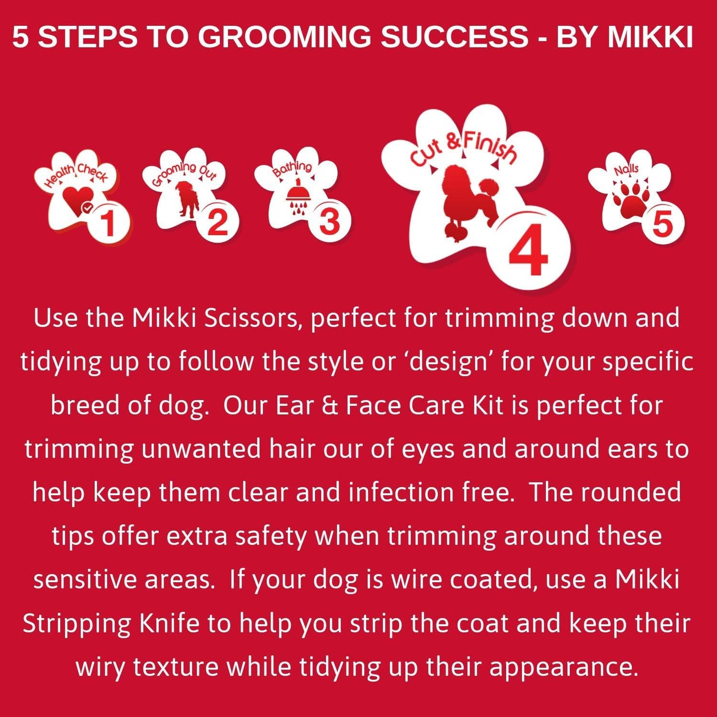 Mikki Neat & Tidy Stripping Knife For Coarse Coats