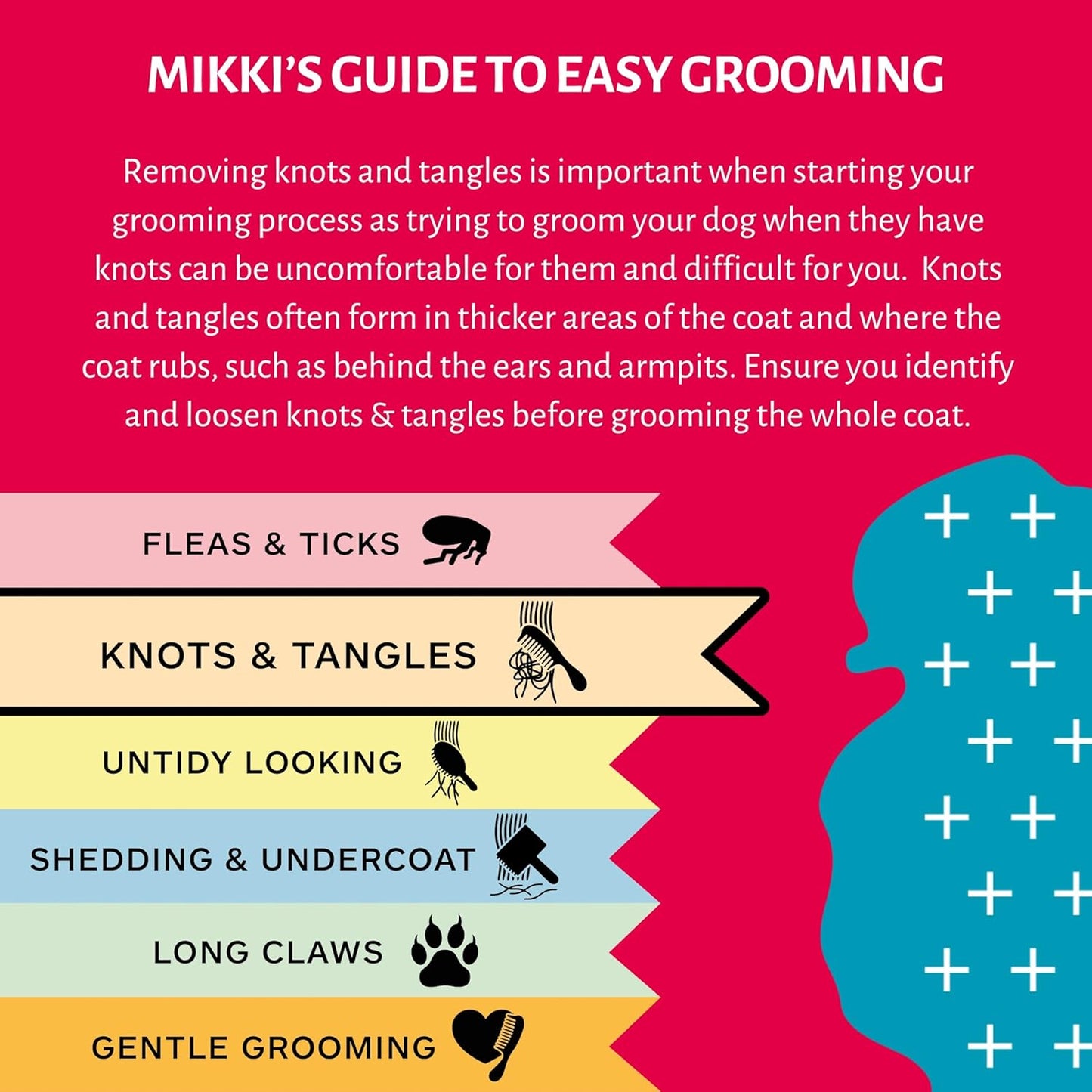 Mikki Comb For Cats Medium Coats