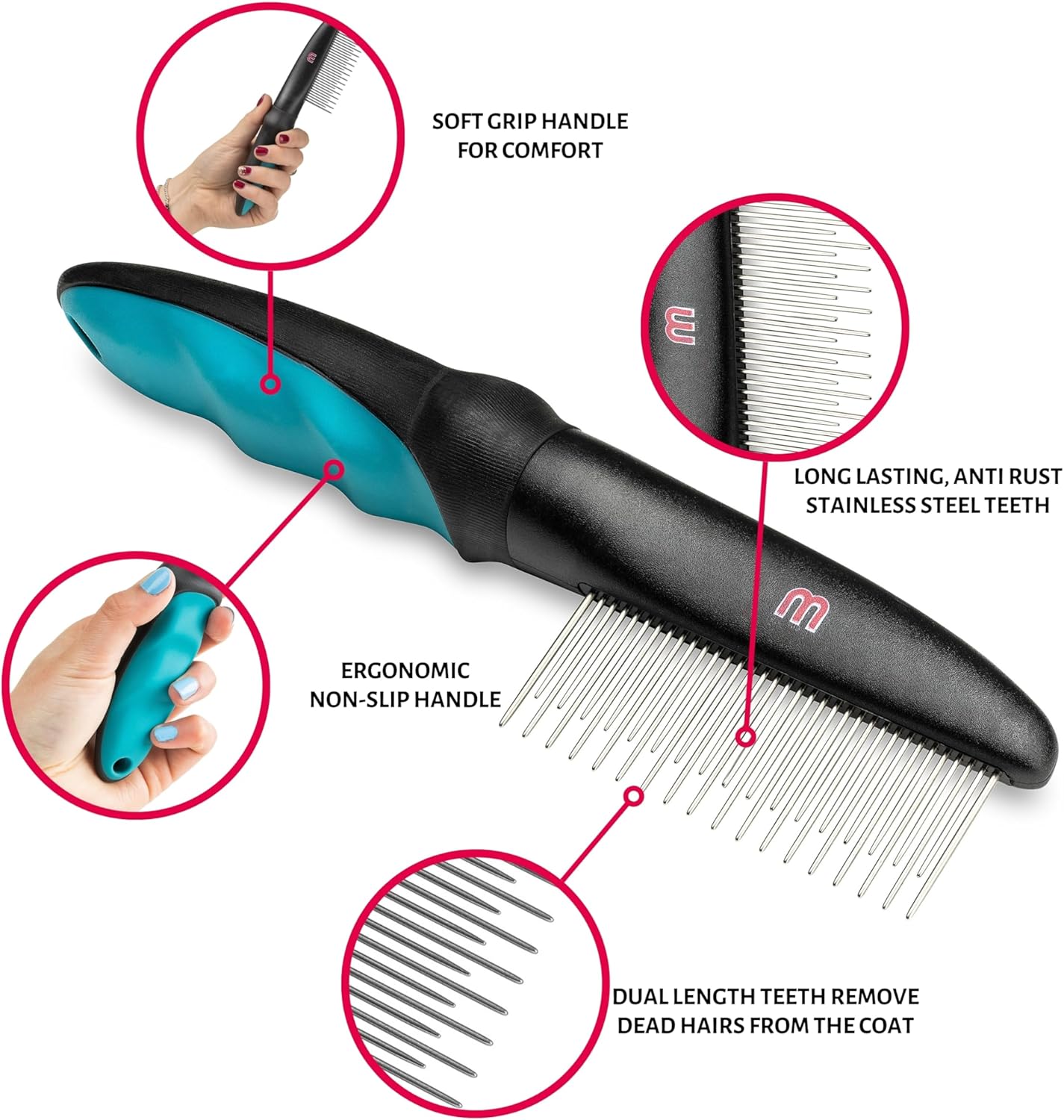 Mikki A Good Hair Day Anti Tangle Shedding Comb