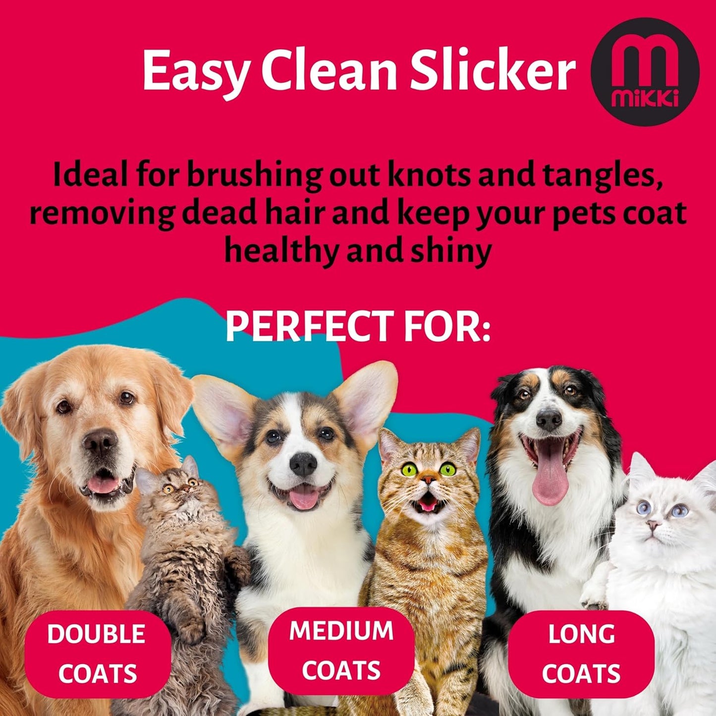Mikki Easy Clean Slicker Extra Large