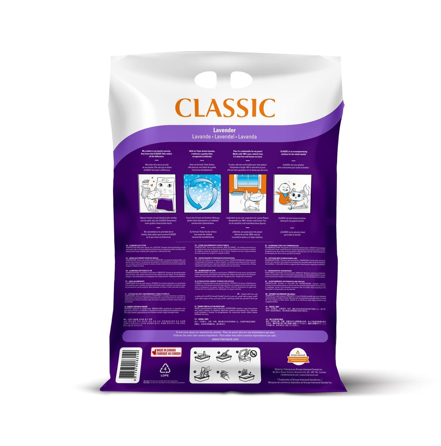 Intersand Classic Cat Litter Lavender 14kg
