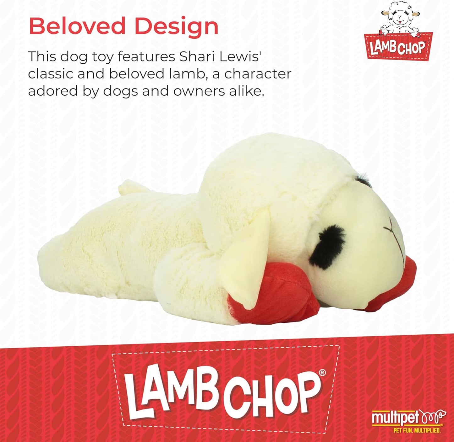Happypet Lamb Chop Soft Dog Toy X Large