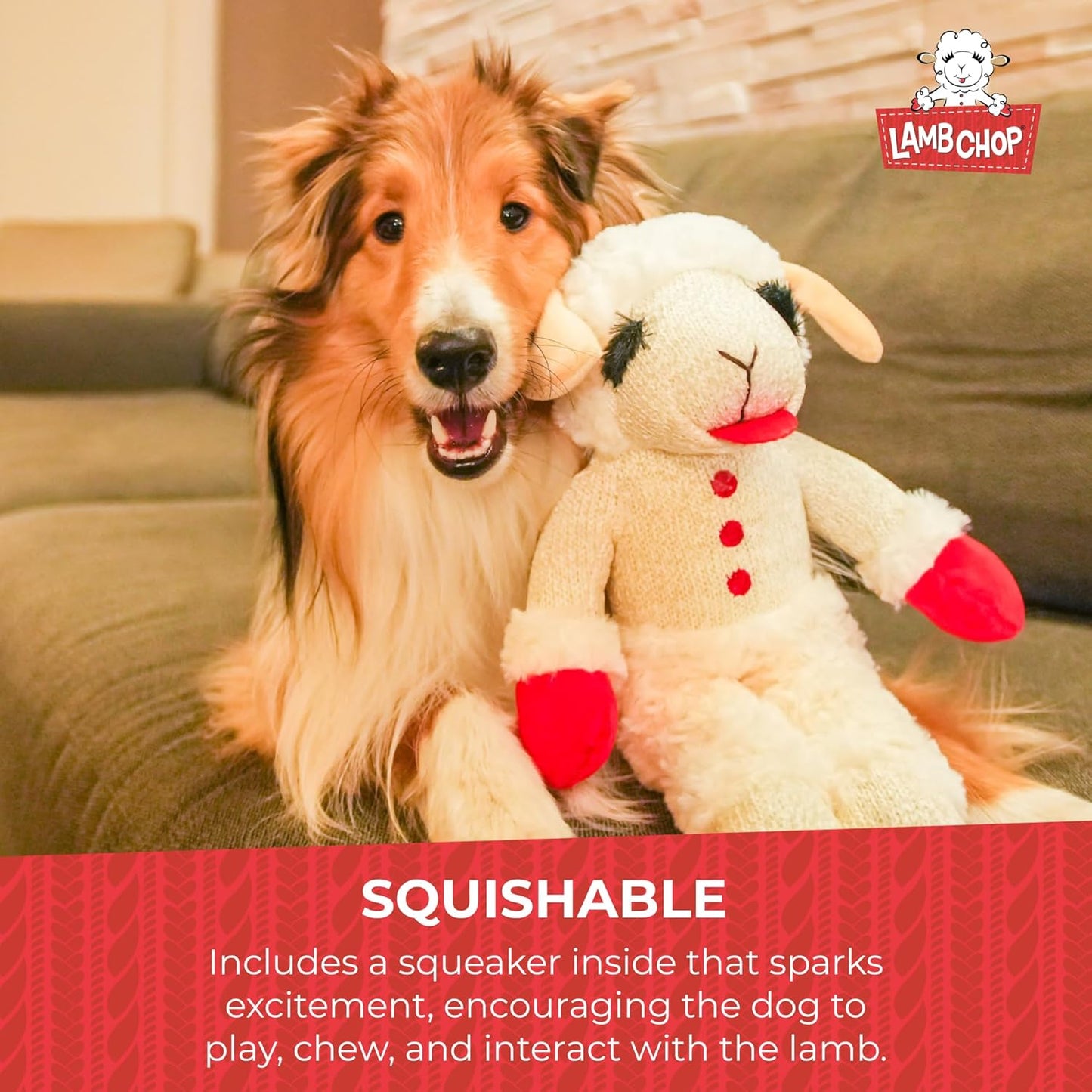 Happypet Lamb Chop Soft Dog Toy X Large