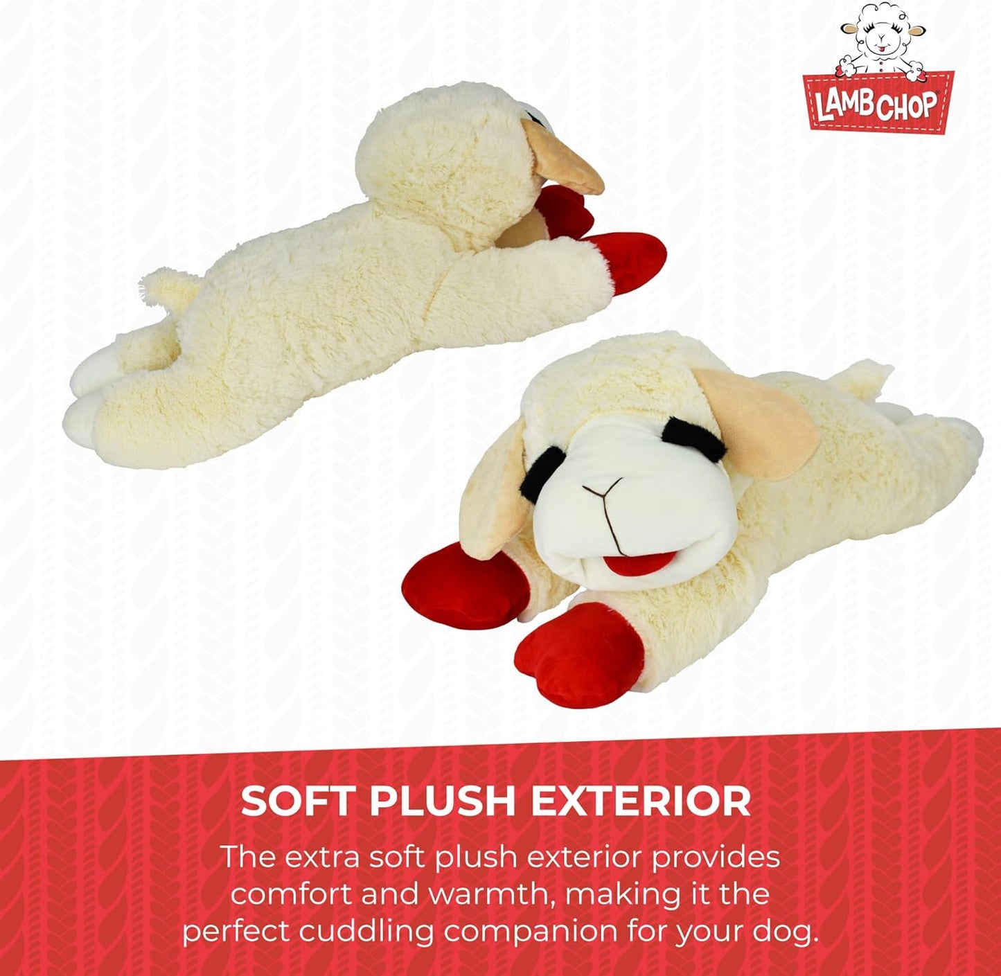 Happypet Lamb Chop Soft Dog Toy X Large
