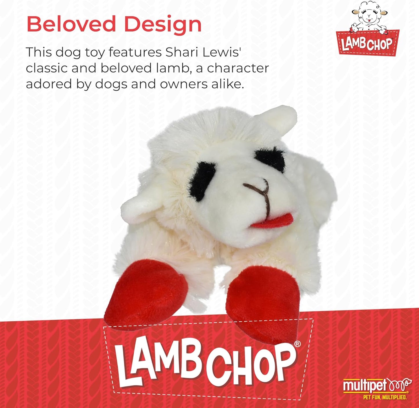 Happypet Lamb Chop Soft Dog Toy Small