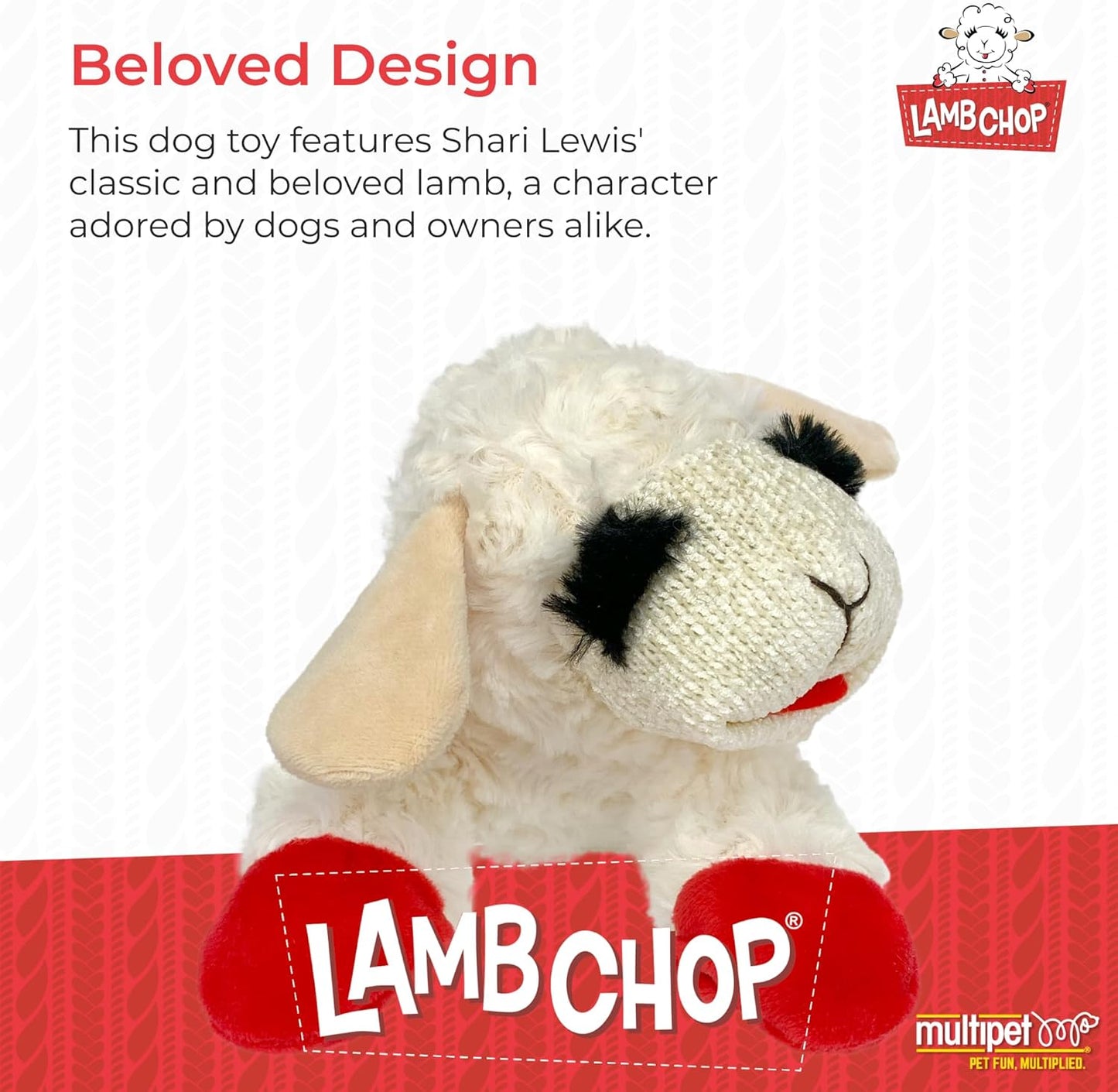 Happypet Lamb Chop Soft Dog Toy Medium