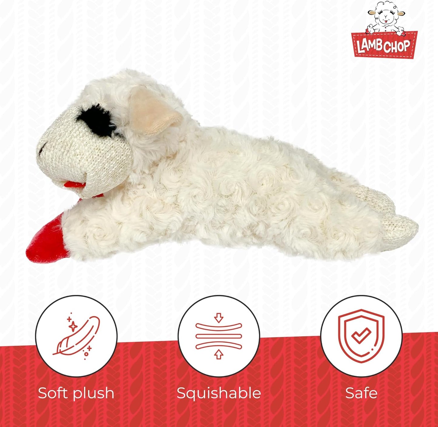 Happypet Lamb Chop Soft Dog Toy Medium