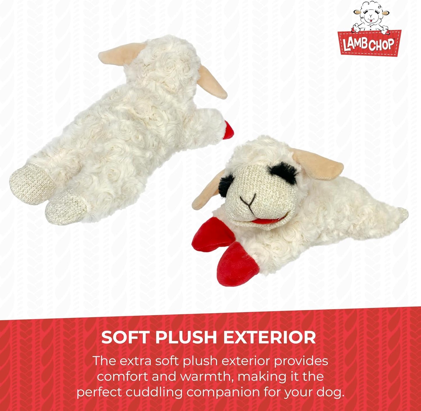 Happypet Lamb Chop Soft Dog Toy Medium