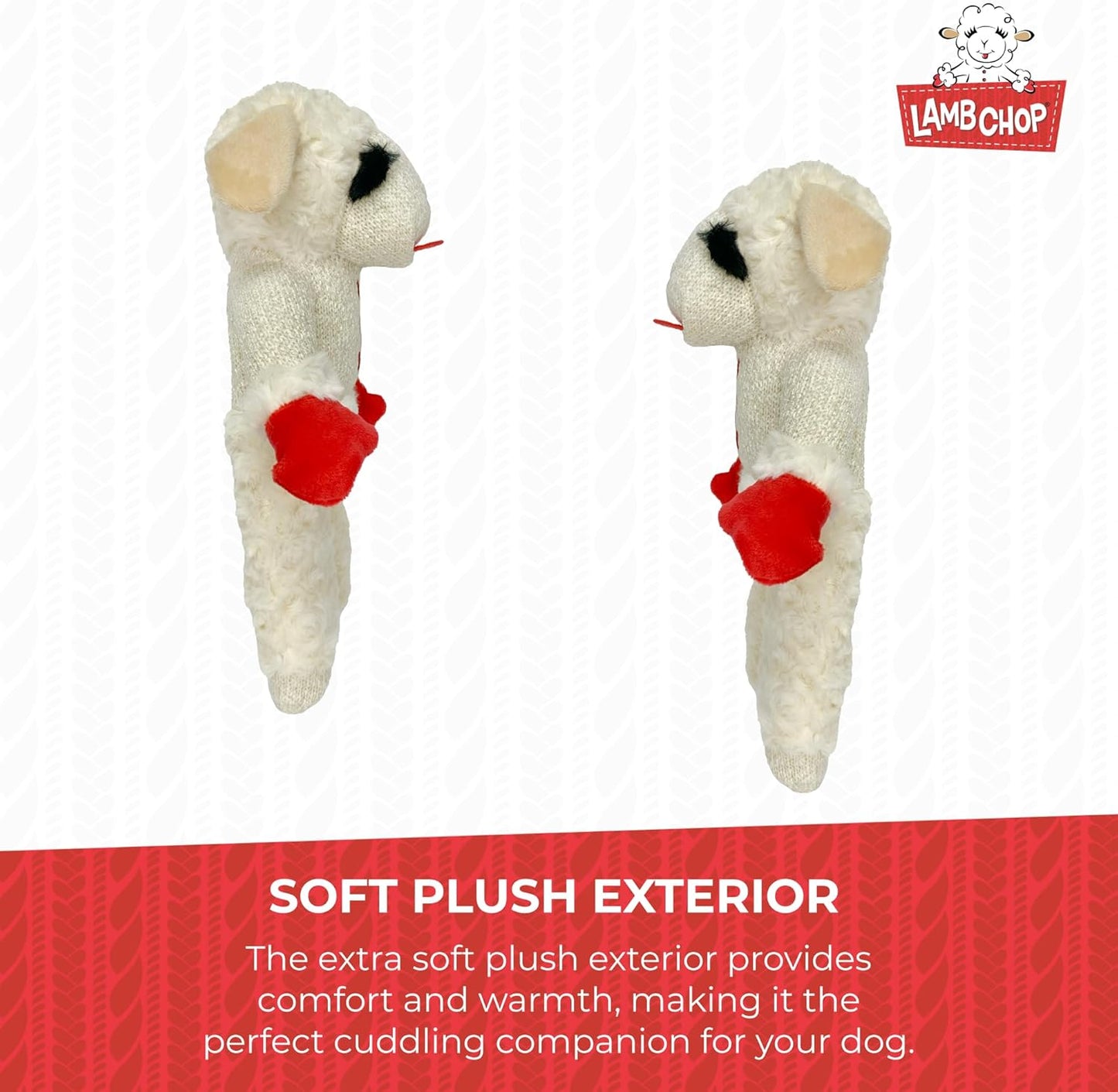 Happypet Lamb Chop Soft Dog Toy Medium Standing