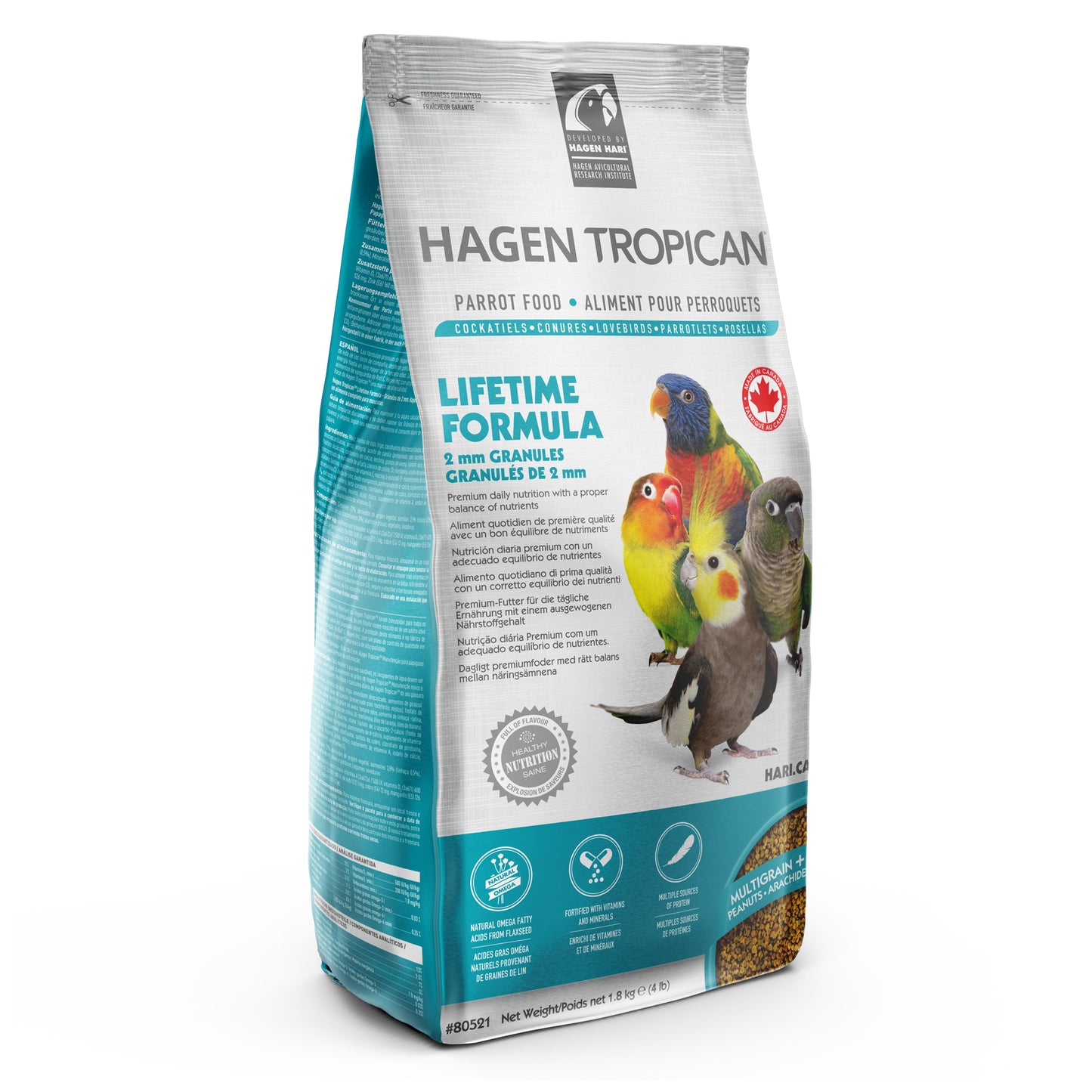 Hari Tropican Lifetime Granules Cockatiel 1.8kg