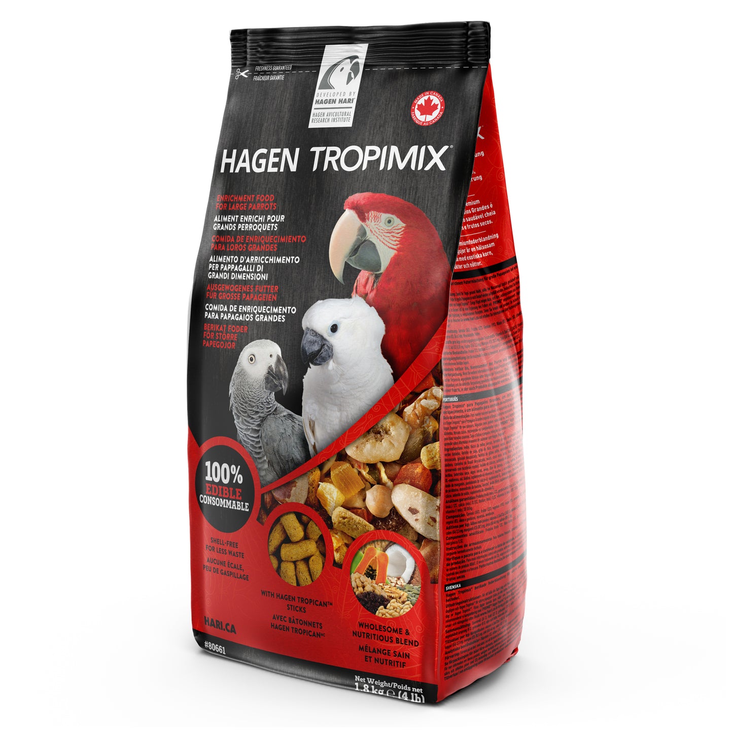 Hari Tropimix Large Parrots 1.8kg (4lb)