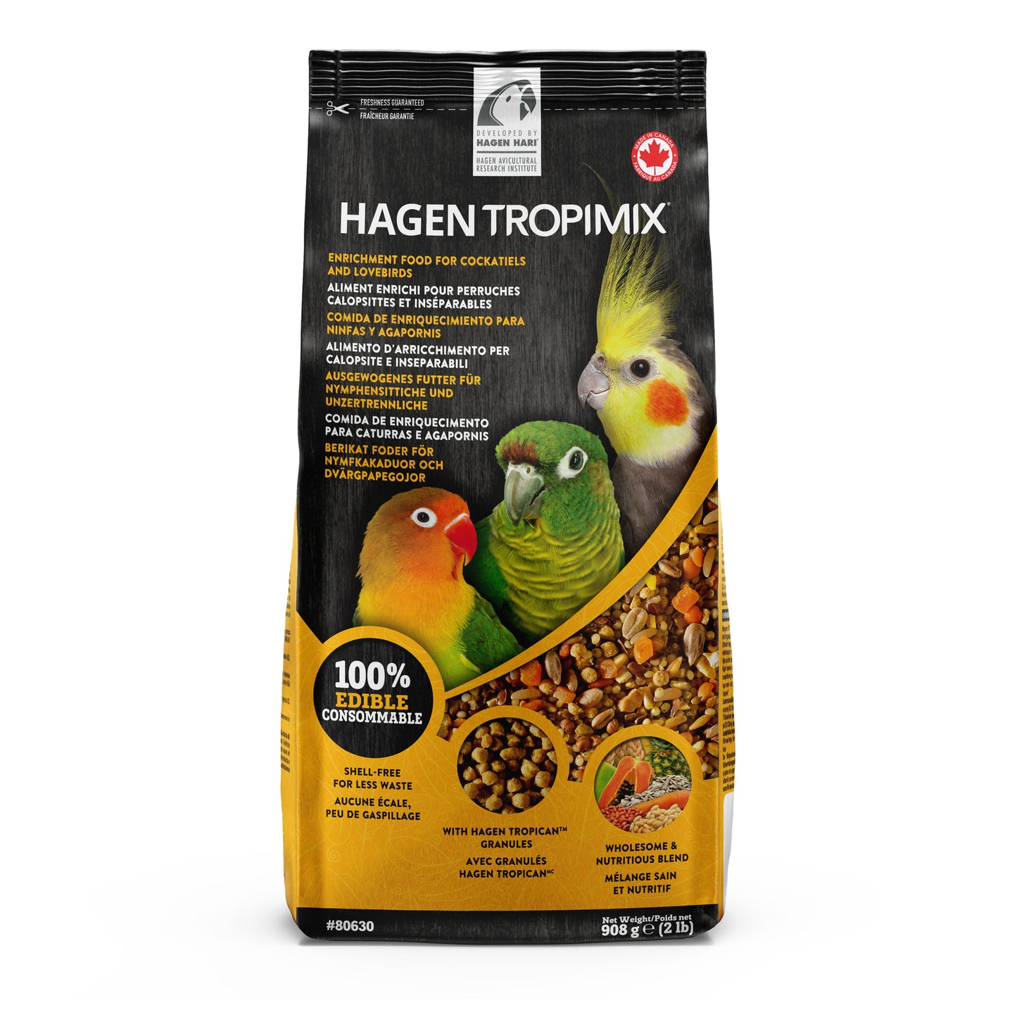 Hari Tropimix Cockatiel & Lovebird Food With Granules 908g - 2lb