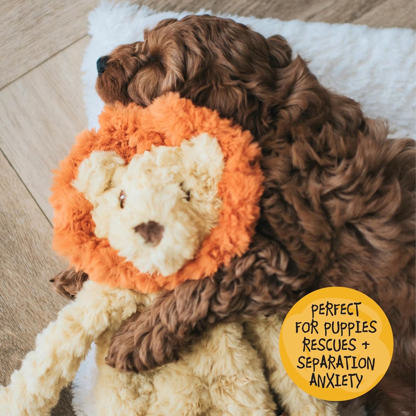 My Dog Lion Crinkle Toy