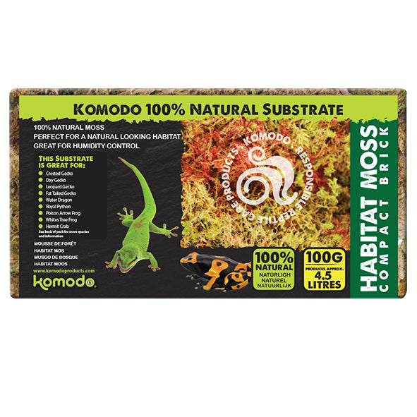 Komodo Habitat Moss Compact Brick 4.5ltr