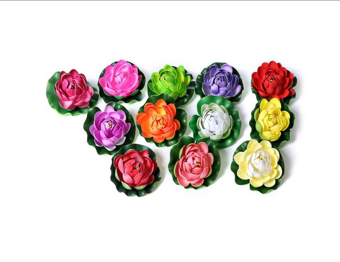 1x Bermuda Floating Decorative Lilly Assorted Colours