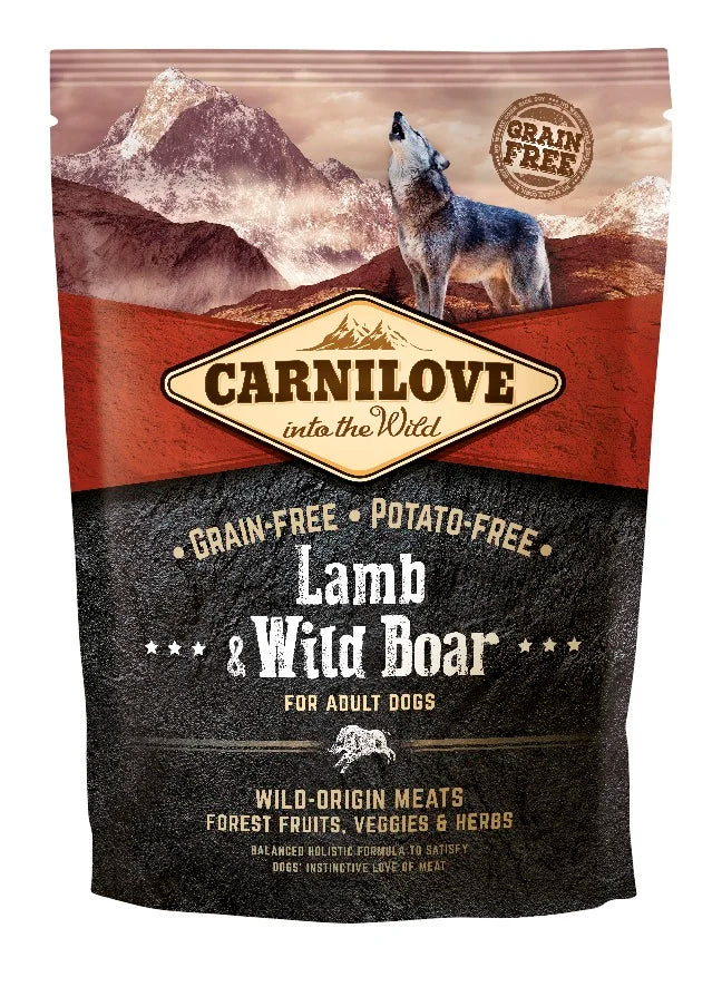 Carnilove Lamb & Wild Boar Adult Dog Food 1.5kg