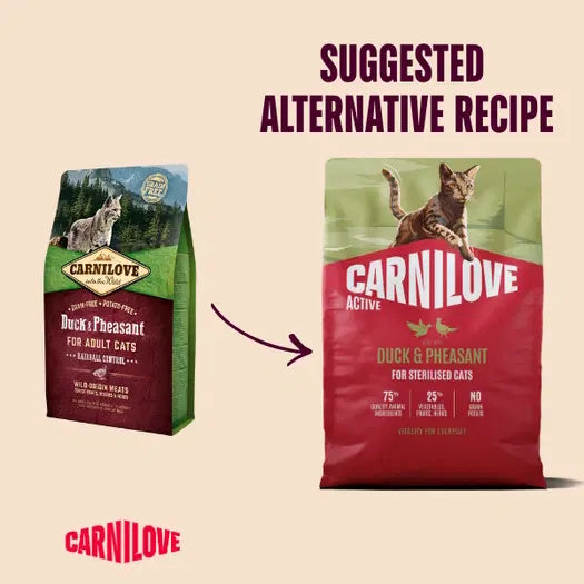 Carnilove Duck & Pheasant Adult Cat 2kg