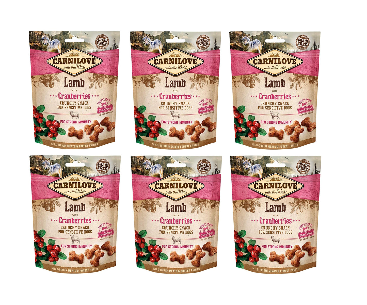 Carnilove Dog Treats Lamb With Cranberries 200g