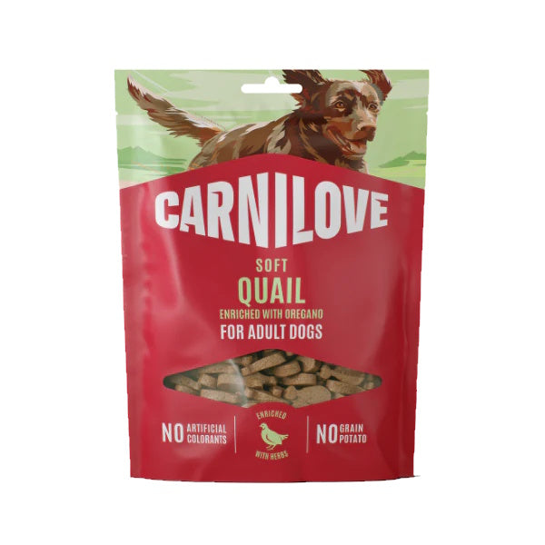 Carnilove Dog Treats Quail Enriched With Oregano 200g