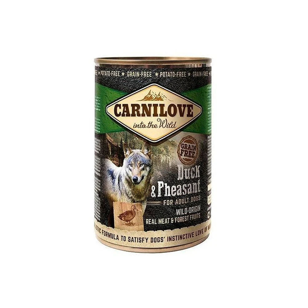 Carnilove Grain Free Duck & Pheasant Adult Dog Wet Food Tin 400g