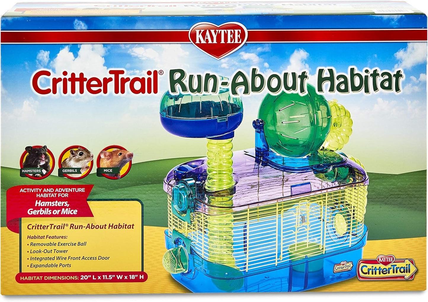 Kaytee Critter Trail Run-About Habitat - Hamster, Gerbil , Mice