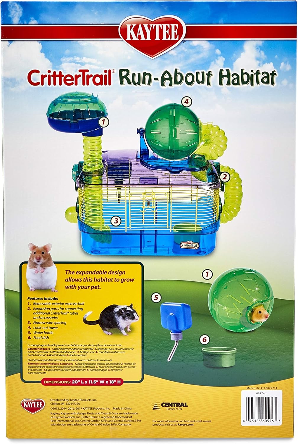 Kaytee Critter Trail Run-About Habitat - Hamster, Gerbil , Mice
