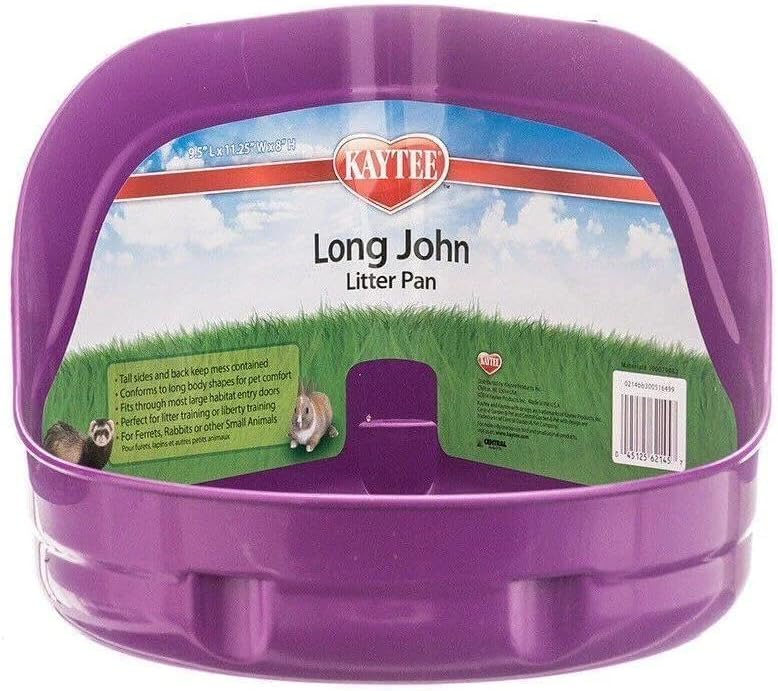 Kaytee Long John Hi Side Litter Pan Assorted Colours