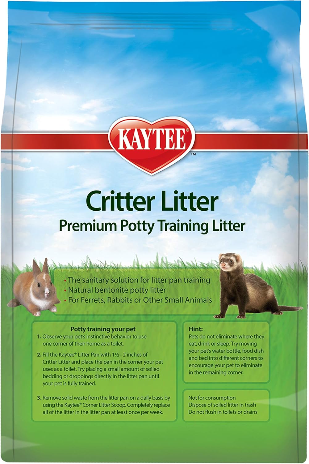 Kaytee Critter Litter Small Animal Potty Training Litter 1.8kg