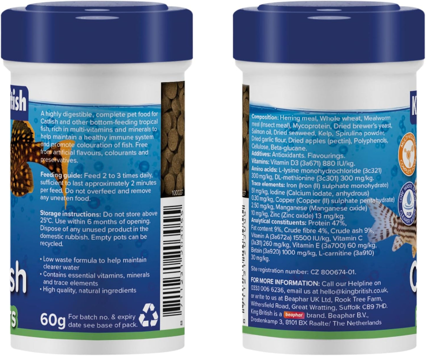 King British Catfish Pellets 60g