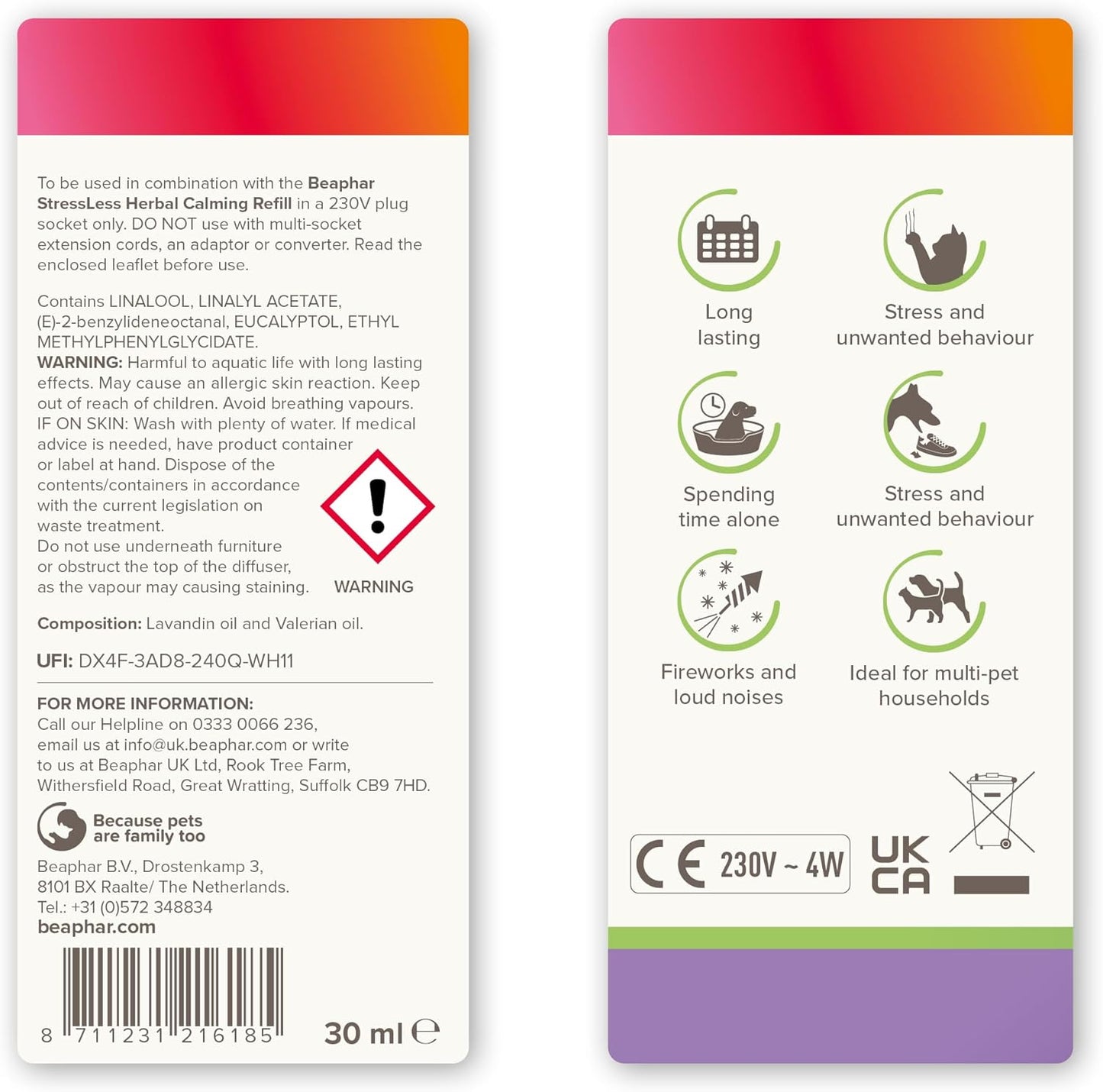 Beaphar Stressless Starter Plug In Diffuser For Cats & Dogs 30ml