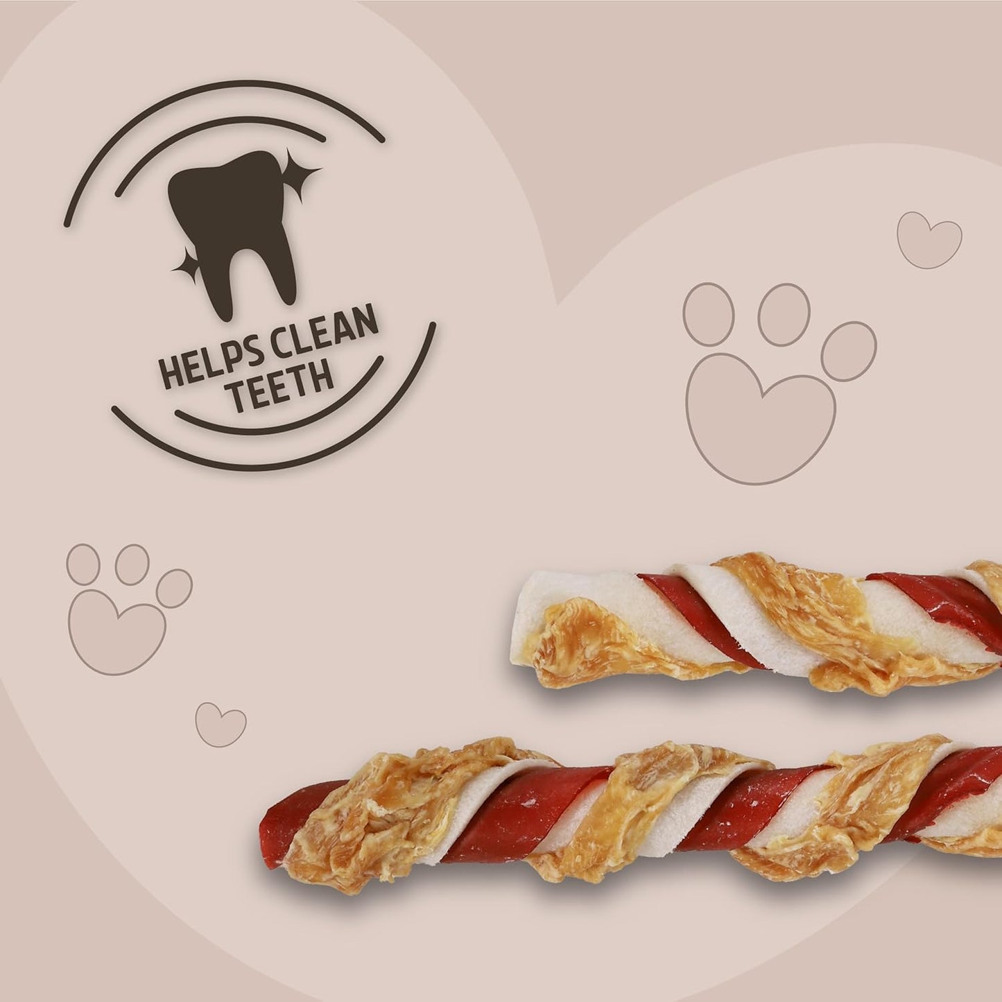 Rosewood Tri Colour Chewy Stick With Chicken Large 3pcs 240g